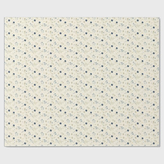 Eclipse Wildflower — Ivory & Indigo Botanical Wrapping Paper