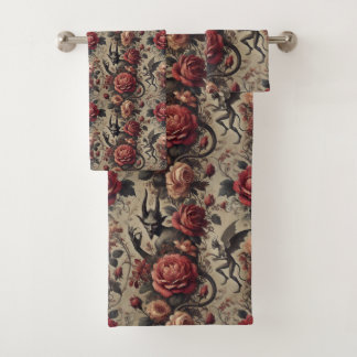 Eclipsed Grace – Gothic Victorian Bath Towel Set
