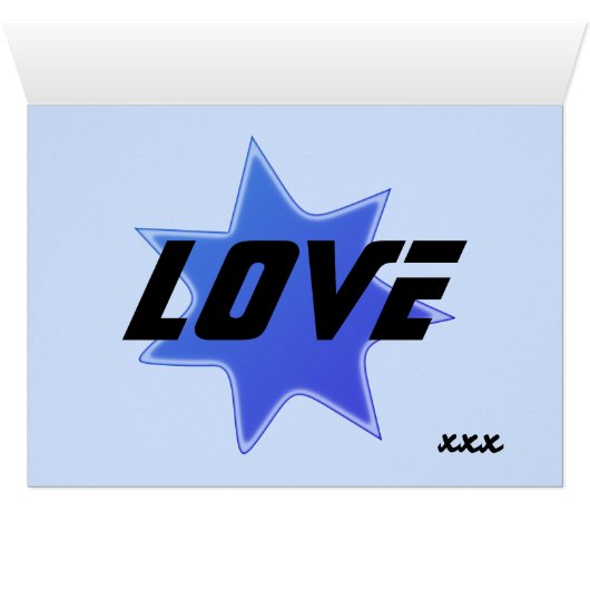 Eclipsed Heart & Stars for Valentine / Love (Inside Horizontal (Bottom))