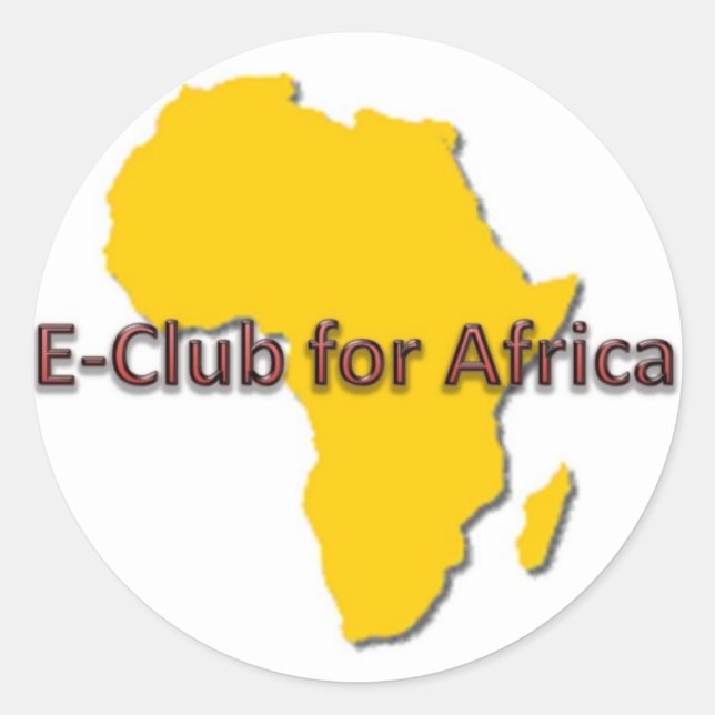 Eclub for Africa sticker (Front)