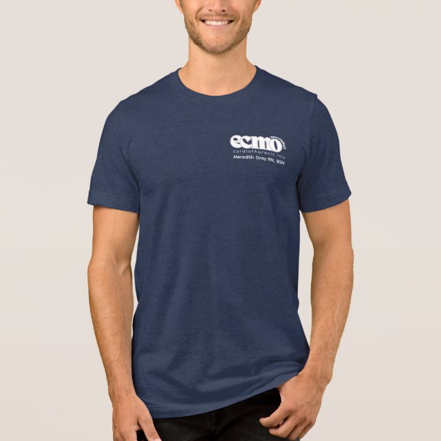 ECMO Specialist Customizable Tri-Blend Shirt (Front)