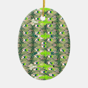 Eco Africa Motif – Nature-Inspired African Art Ceramic Ornament