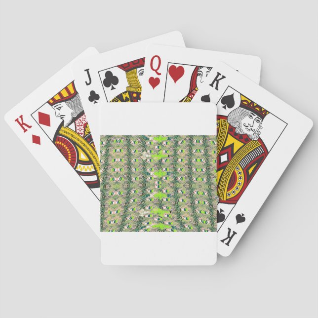 Eco Africa Motif – Nature-Inspired African Art Poker Cards (Back)