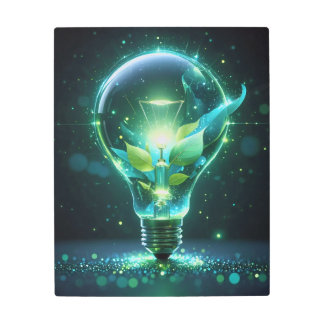 Eco Brilliance – Futuristic Green Energy Art