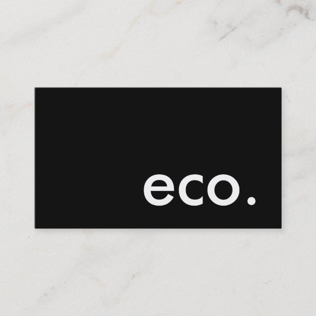 eco. business card (Front)