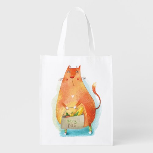 Eco Cat Eco Bag Resuable Grocery Bag