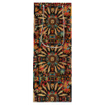 Eco Chic Cyan &quot;Aztec Dream&quot; Glossy Wine Bag