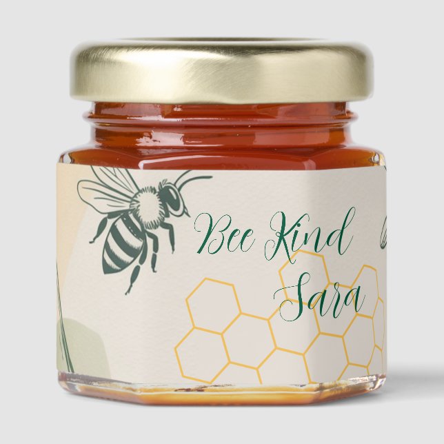 Eco Chic Honey Jar Favor Honey Jar Favors (Front)