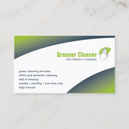 Eco-cleaning Business Card | Zazzle