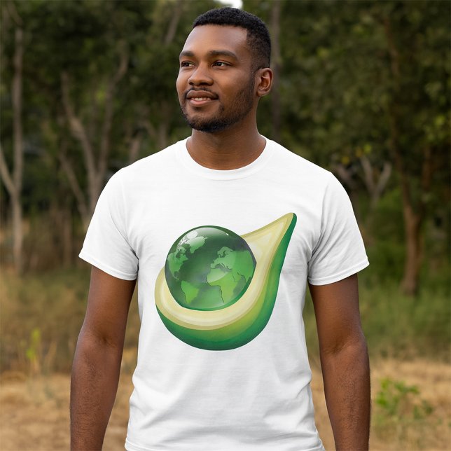 Eco Earth Avocado Globe Sustainable Planet  T-Shirt (Creator Uploaded)