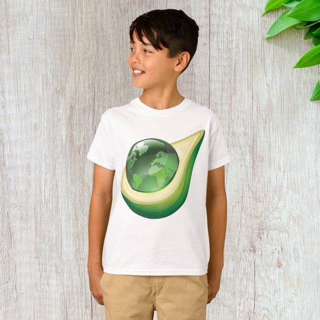 Eco Earth Avocado Globe Sustainable Planet  T-Shirt (Creator Uploaded)