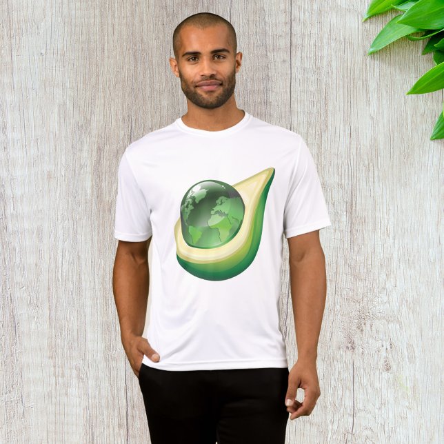 Eco Earth Avocado Globe Sustainable Planet  T-Shirt (Creator Uploaded)