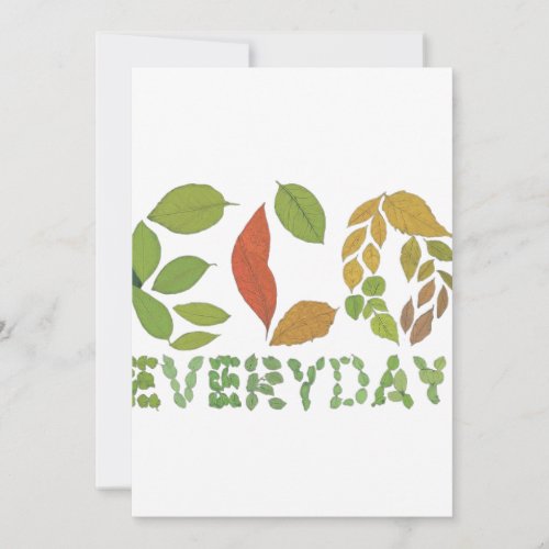 Eco everyday invitation