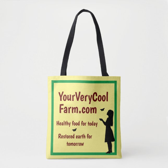 Eco Farm Promotion, Your Farm's Url Tote Bag (Front)