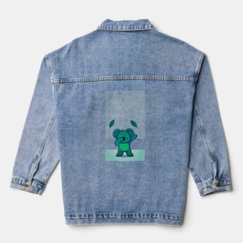 Eco_Friendly Adventure Awaits Green Toy   Denim Jacket