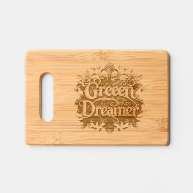"Eco Friendly Attitude" Engraved Cutting Board (Front)