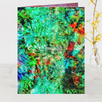 Eco friendly blue Folded Greeting Card,Joy coziest Card