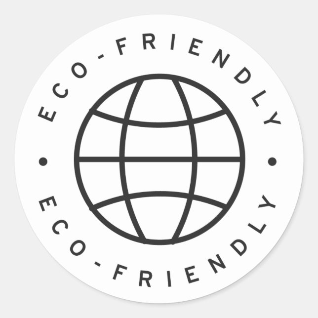 Eco-Friendly Classic Round Sticker (Front)