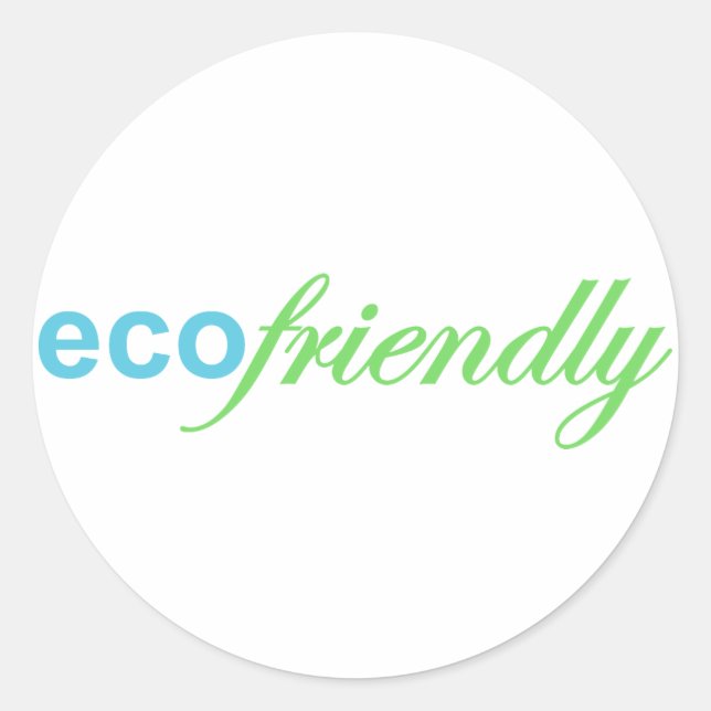 Eco Friendly Classic Round Sticker (Front)