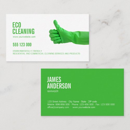 Eco Friendly Cleaning Services business card