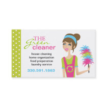 Eco-Friendly Cleaning Services Business Cards