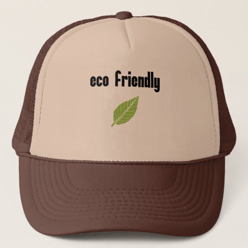 Eco Friendly Conscious Consumer Green Initiative Trucker Hat