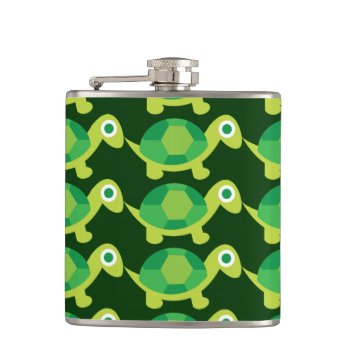Eco-friendly Cute Turtle Drinking Flask by nyxxie at Zazzle