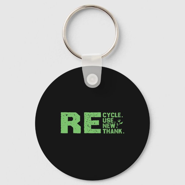 Eco-friendly Design Recycle  Keychain (Front)