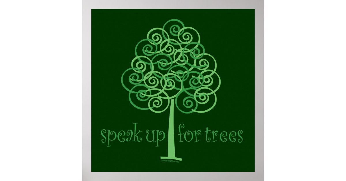 Eco Friendly Earth Friendly Love Trees Poster Zazzle Com