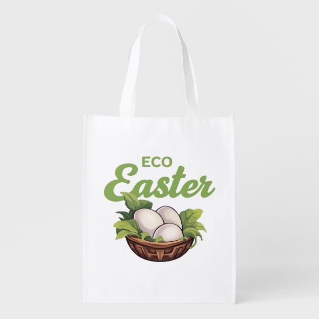 Eco-friendly Easter  Grocery Bag (Front)