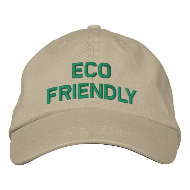 Eco Friendly Embroidered Baseball Cap (Front)