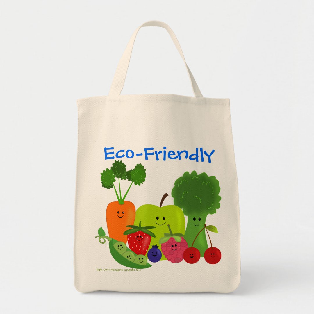 Eco-Friendly Fruits and Veggies Bag | Zazzle