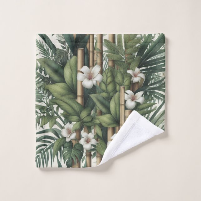 Eco-friendly Gardens and Buildings in Harmony  Bath Towel Set (Wash Cloth)
