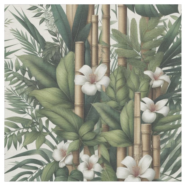 Eco-friendly gardens and buildings in harmony  fabric (Close Up)