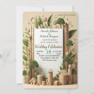 Eco-friendly Gardens and Buildings in Harmony  Invitation