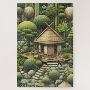 Eco-friendly Gardens and Buildings in Harmony Jigsaw Puzzle