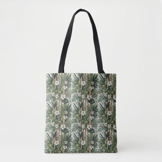 Eco-friendly gardens and buildings in harmony  tote bag (Front)
