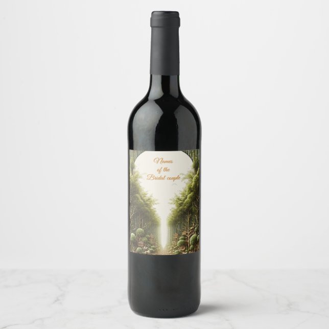 Eco-friendly Gardens and Buildings in Harmony  Wine Label (Front)