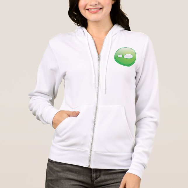 Eco-Friendly Green Footprint Icon Hoodie (Front)