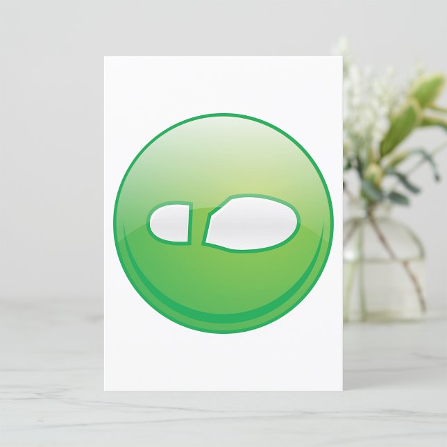 Eco-Friendly Green Footprint Icon Invitation (Creator Uploaded)
