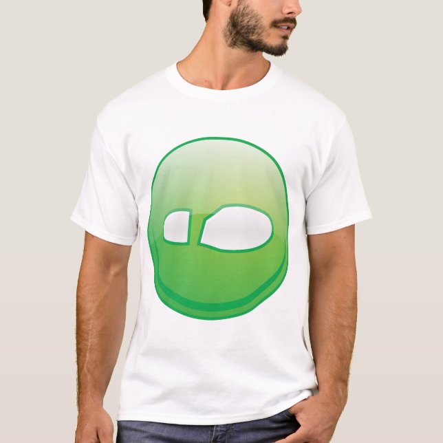 Eco-Friendly Green Footprint Icon T-Shirt (Front)