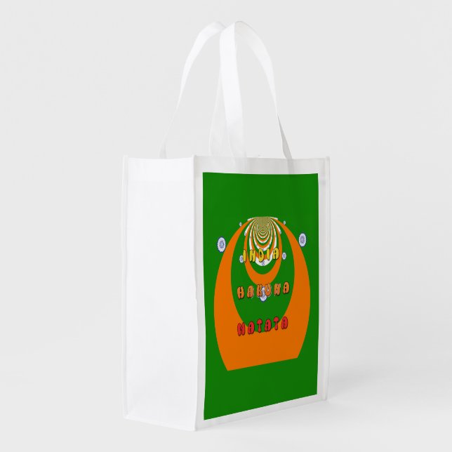 Eco Friendly India  Hakuna Matata Grocery Bag (Back Side)