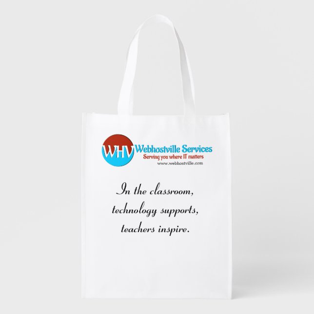 Eco-Friendly Inspiration: Reusable Grocery Bag (Front)