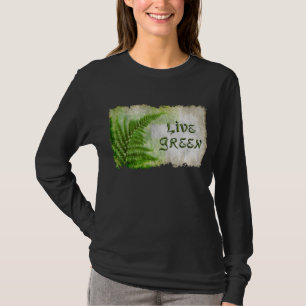 Eco Friendly "Live Green" Art-lovers Shirt
