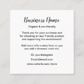 Eco Friendly Minimalist Pro Environment Green Square Business Card Zazzle