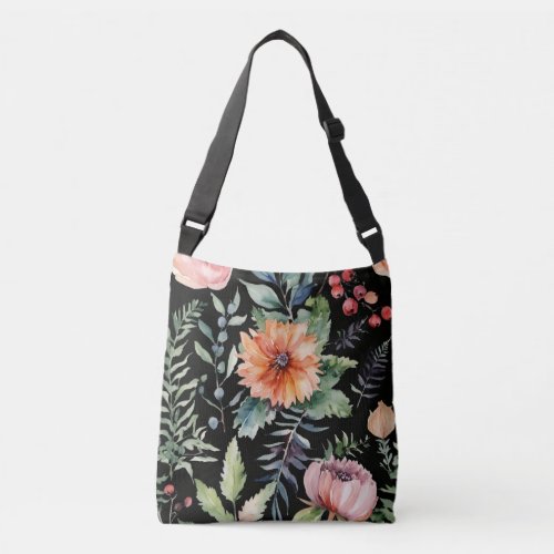 Eco_Friendly Natural Leaf Print Tote Bag 