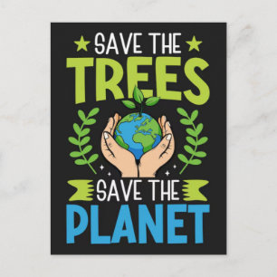 Eco-Friendly Nature Designs for Sustainable Living Holiday Postcard