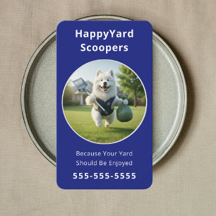 Eco-Friendly Pet Waste Removal Dog Poop Scooping Business Card