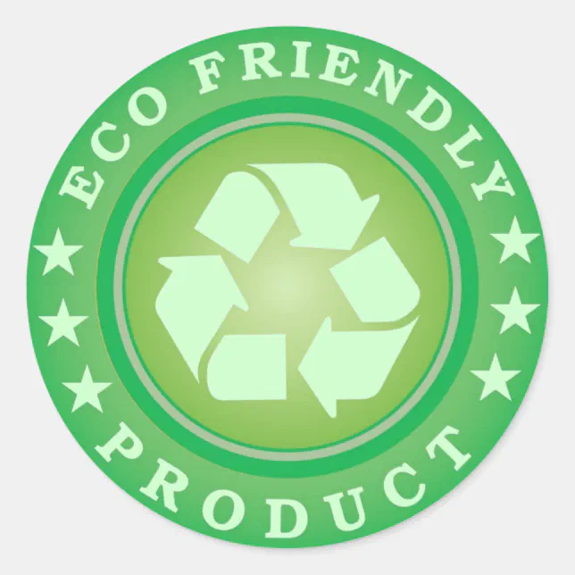 Eco Friendly Product Sticker | Zazzle