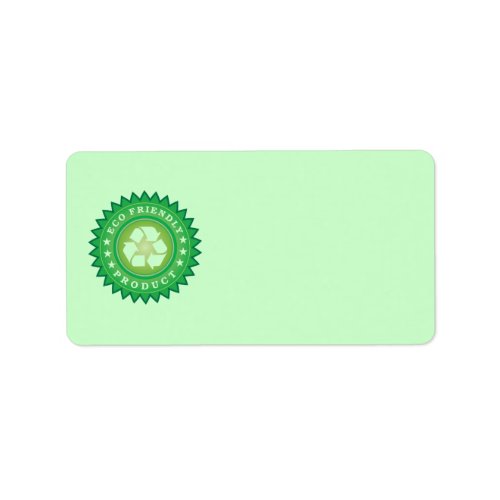 Eco Friendly Product Sticker Address Label